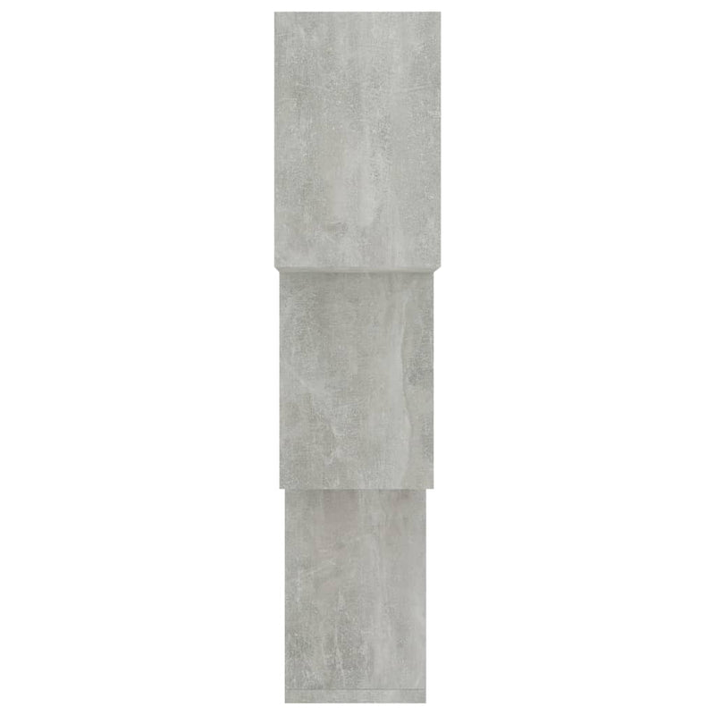 Cube Wall Shelves Concrete Gray 33.3"x5.9"x10.6" Chipboard