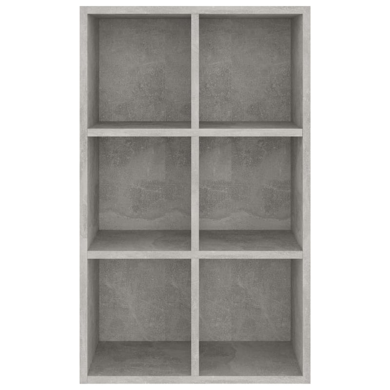Book Cabinet/Sideboard Concrete Gray 26"x11.8"x38.5" Chipboard