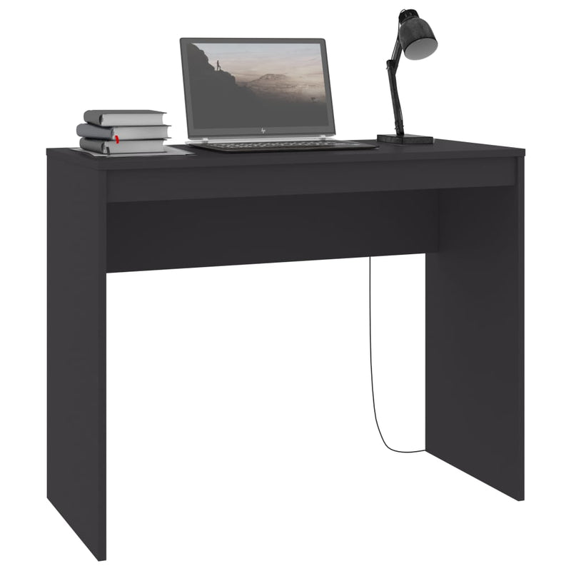 Desk Gray 35.4"x15.7"x28.3" Chipboard