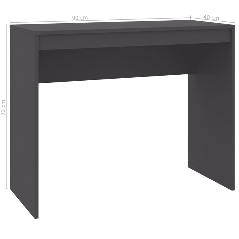 Desk Gray 35.4"x15.7"x28.3" Chipboard