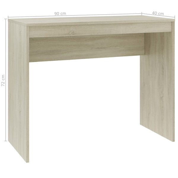 Desk Sonoma Oak 35.4"x15.7"x28.3" Chipboard