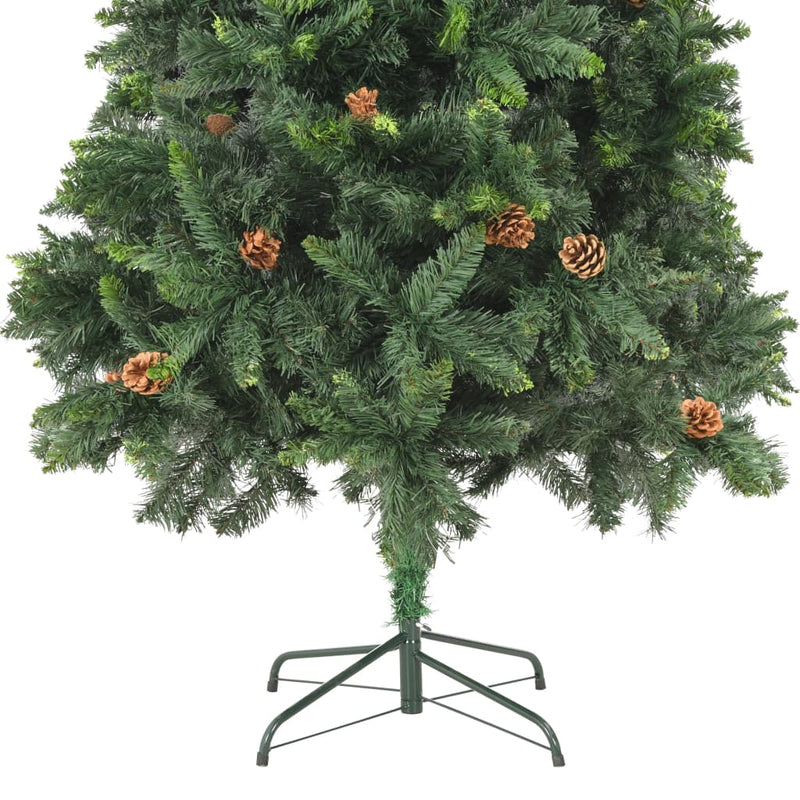 Artificial Christmas Tree with Pine Cones Green 82.7"