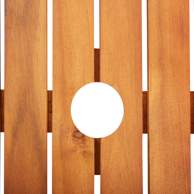 Patio Table 59"x35.4"x29.1" Solid Acacia Wood