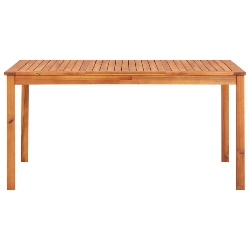Patio Table 59"x35.4"x29.1" Solid Acacia Wood