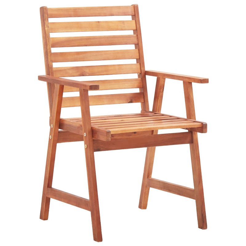 Patio Dining Chairs 3 pcs Solid Acacia Wood