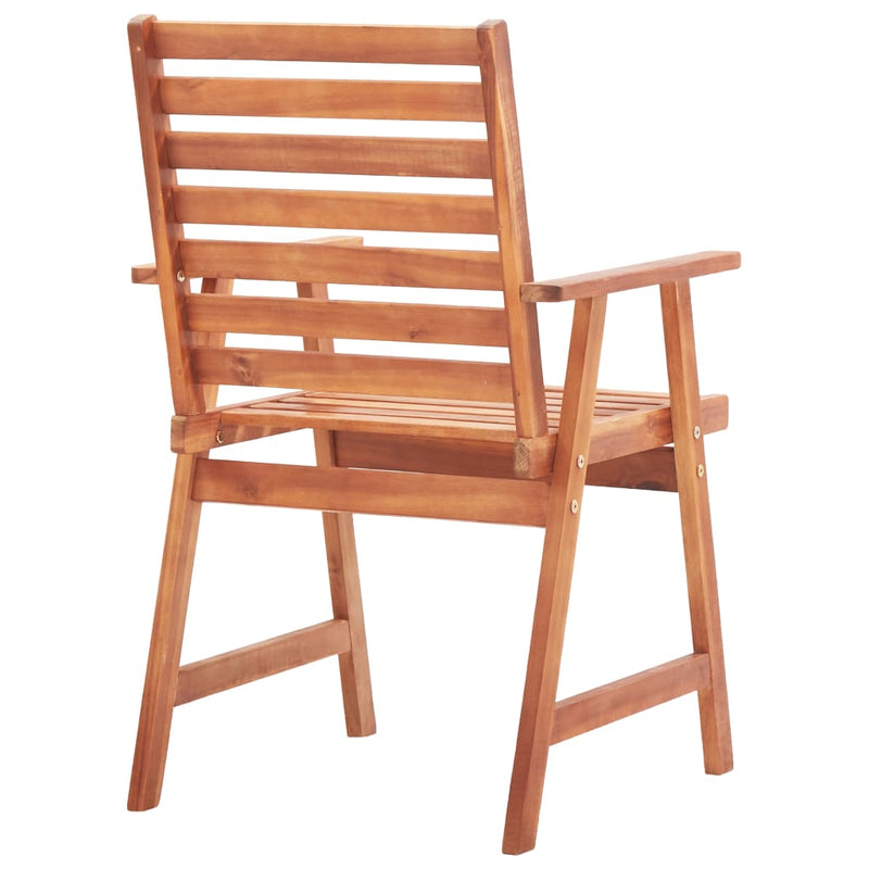 Patio Dining Chairs 3 pcs Solid Acacia Wood