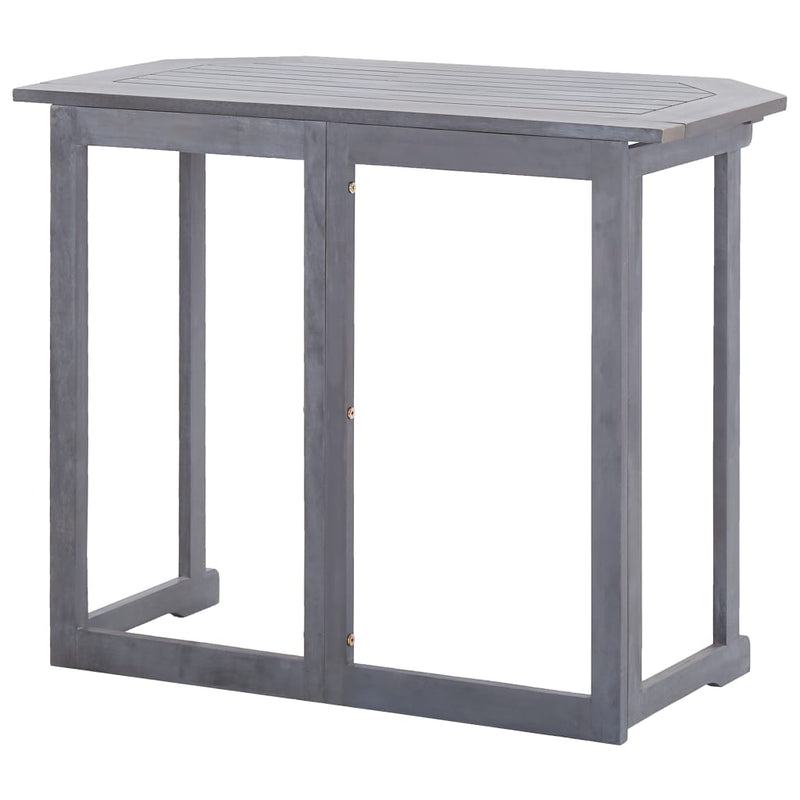 Folding Balcony Table 35.4"x19.7"x29.1" Solid Acacia Wood