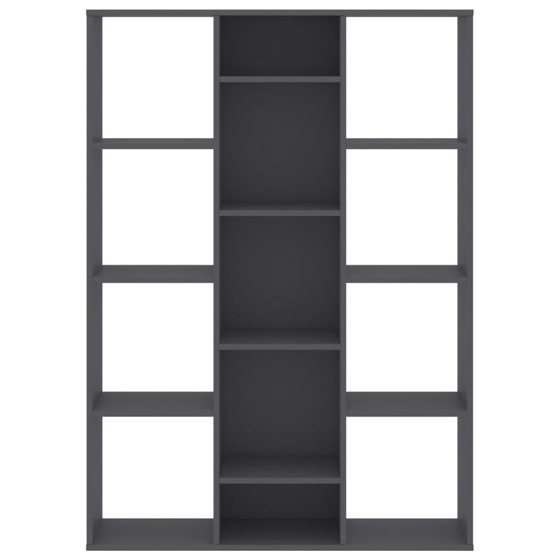 Room Divider/Book Cabinet Gray 39.3"x9.4"x55.1" Chipboard