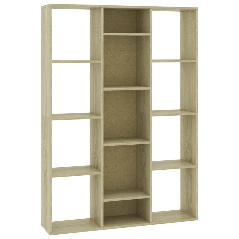 Room Divider/Book Cabinet Sonoma Oak 39.3"x9.4"x55.1" Chipboard