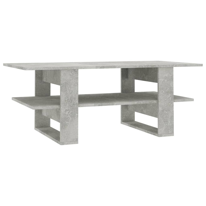Coffee Table Concrete Gray 43.3"x21.6"x16.5" Chipboard