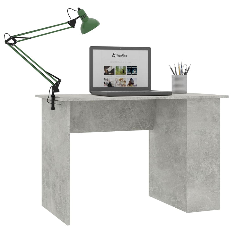 Desk Concrete Gray 43.3"x23.6"x28.7" Chipboard