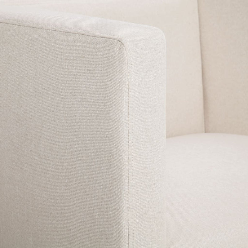 Cube Armchair Cream Fabric