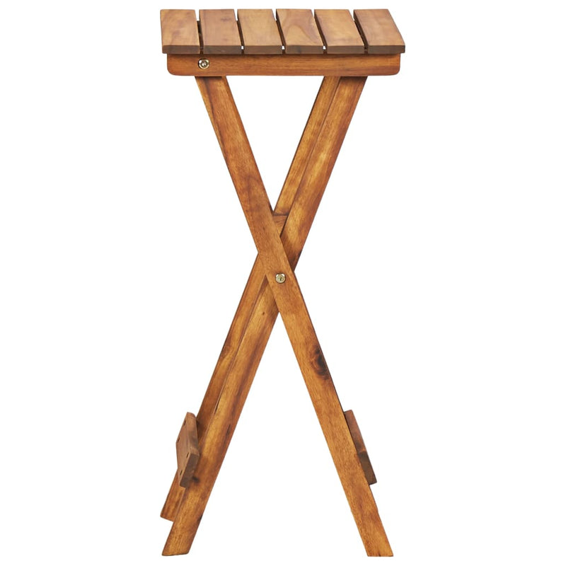 Plant Stand 11.8"x11.8"x26.4" Solid Acacia Wood