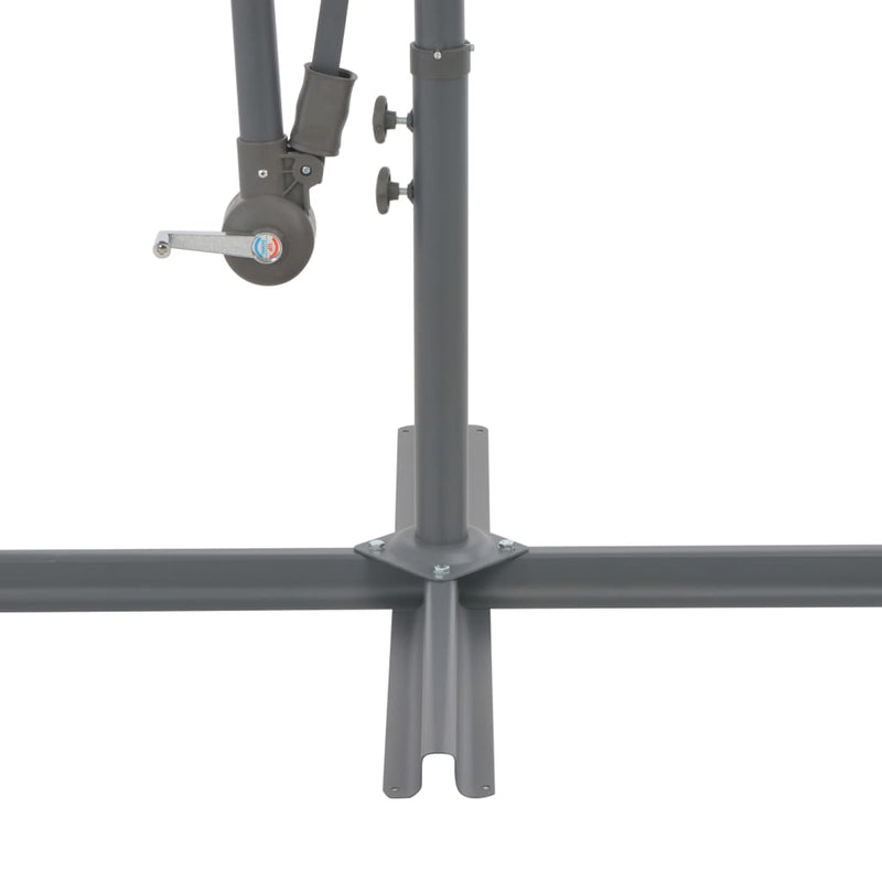 Cantilever Umbrella with Aluminium Pole 118" Black