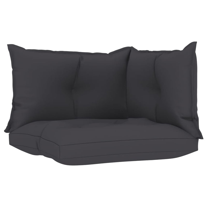 Pallet Sofa Cushions 3 pcs Anthracite Fabric