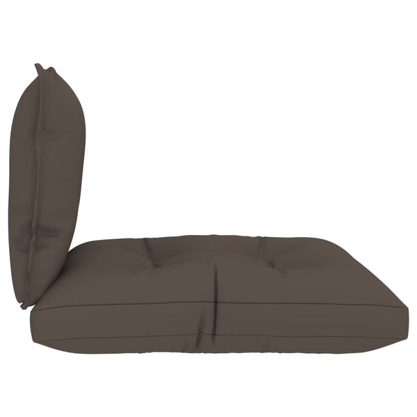 Pallet Sofa Cushions 2 pcs Taupe Fabric
