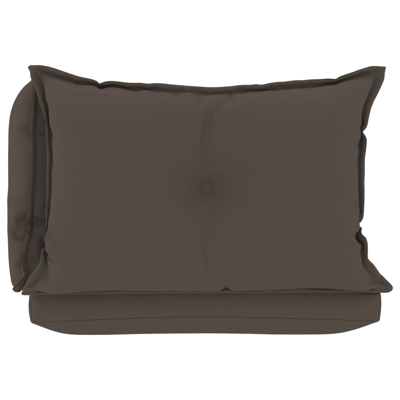 Pallet Sofa Cushions 3 pcs Taupe Fabric