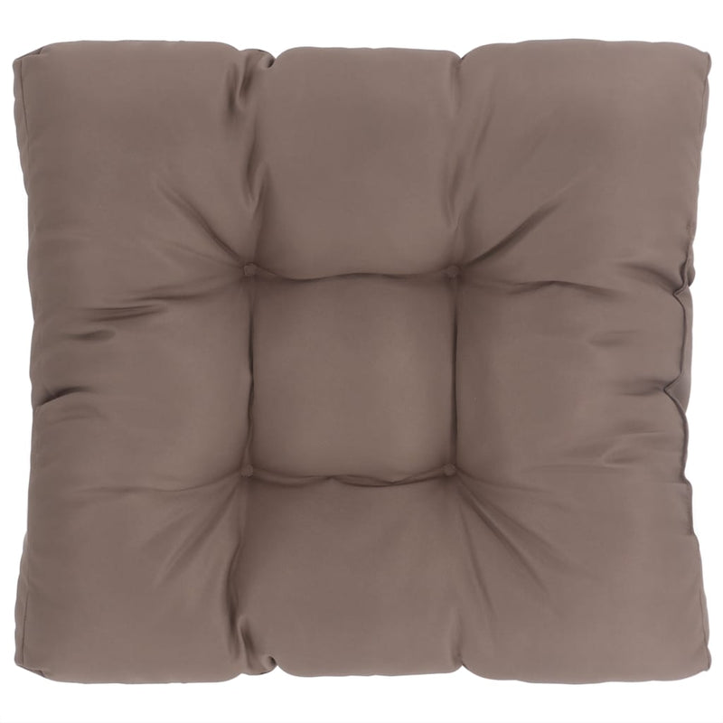 Garden Seat Cushion Taupe 19.7"x19.7"x3.9" Fabric