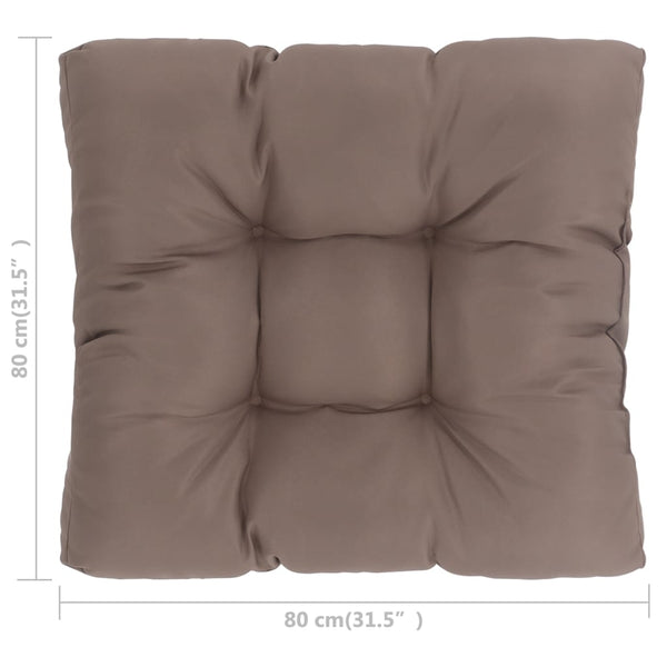 Garden Seat Cushion Taupe 31.5"x31.5"x3.9" Fabric