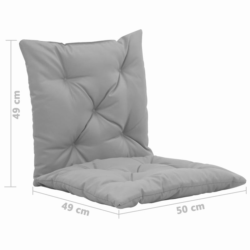 Swing Chair Cushions 2 pcs Gray 19.7"