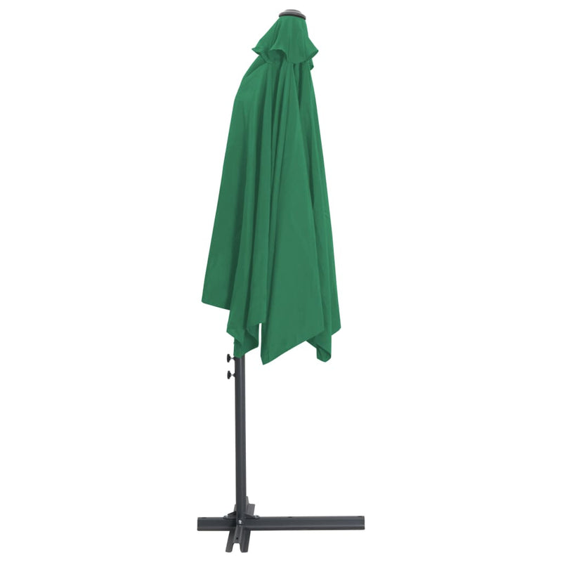 Outdoor Parasol with Steel Pole 118.1" Green