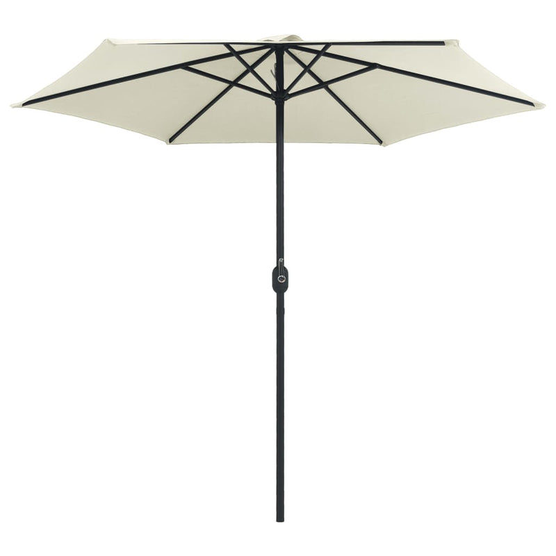 Outdoor Parasol with Aluminum Pole 106.3"x96.9" Sand White