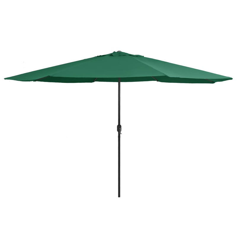 Outdoor Parasol with Metal Pole 157.5" Green