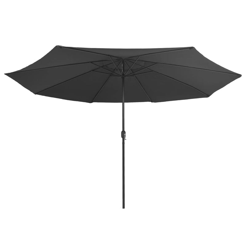 Outdoor Parasol with Metal Pole 157.5" Anthracite