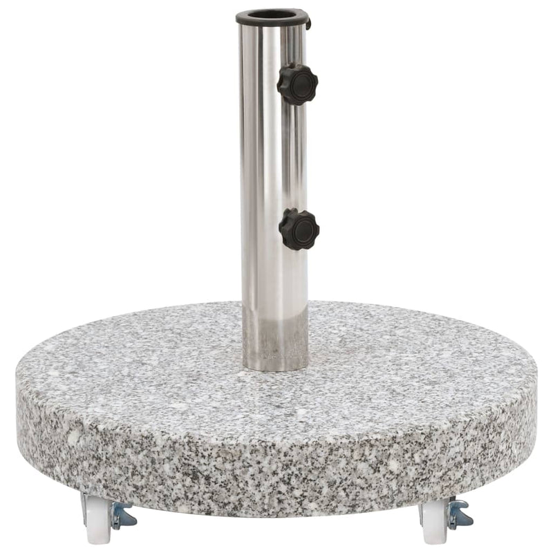 Parasol Base Granite 66.1 lb Round Gray