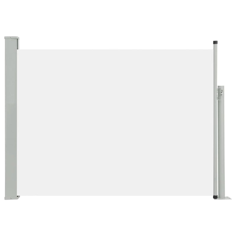Patio Retractable Side Awning 39.4"x196.9" Cream
