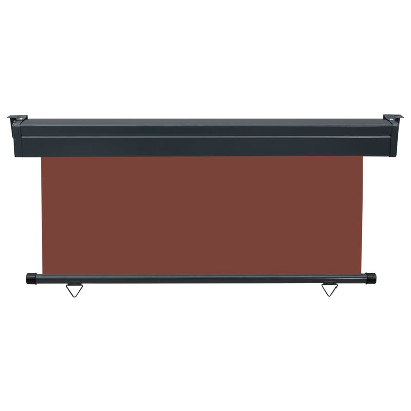 Balcony Side Awning 63"x98.4" Brown