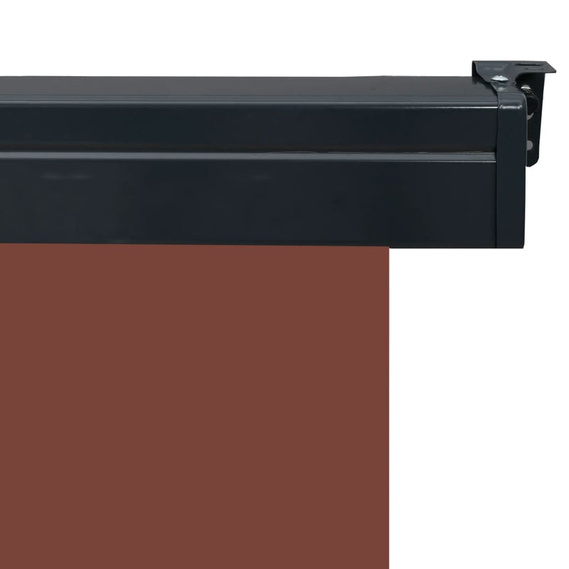 Balcony Side Awning 63"x98.4" Brown