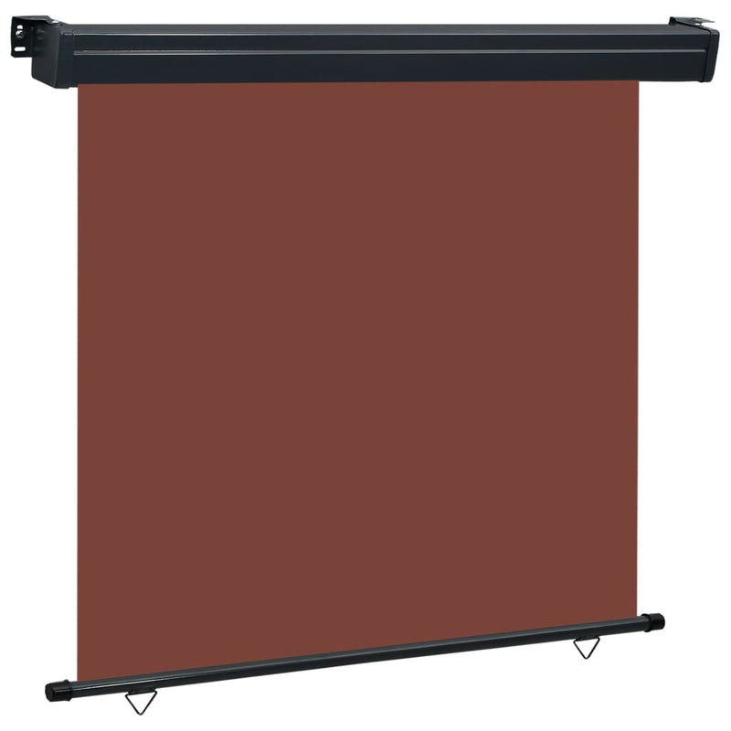 Balcony Side Awning 66.9"x98.4" Brown