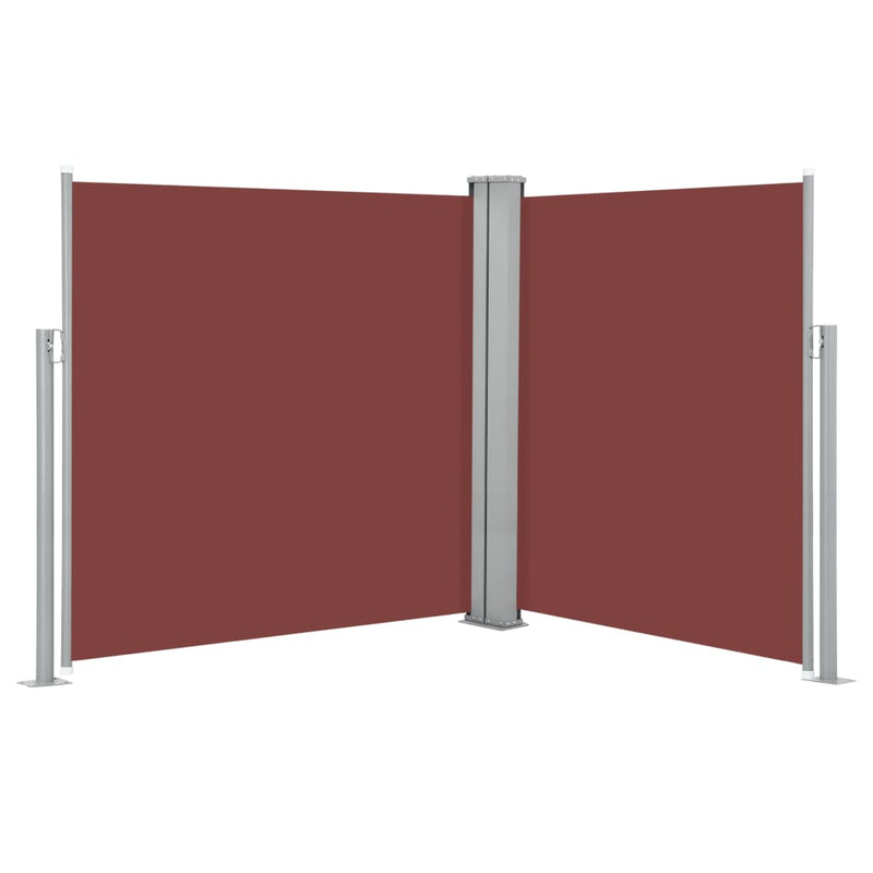 Retractable Side Awning 66.9"x236.2" Brown
