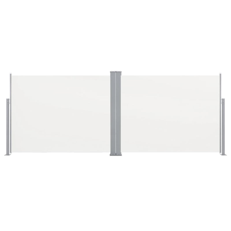Retractable Side Awning Cream 55.1"x393.7"