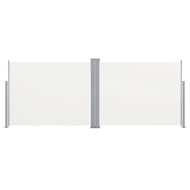 Retractable Side Awning Cream 66.9"x393.7"