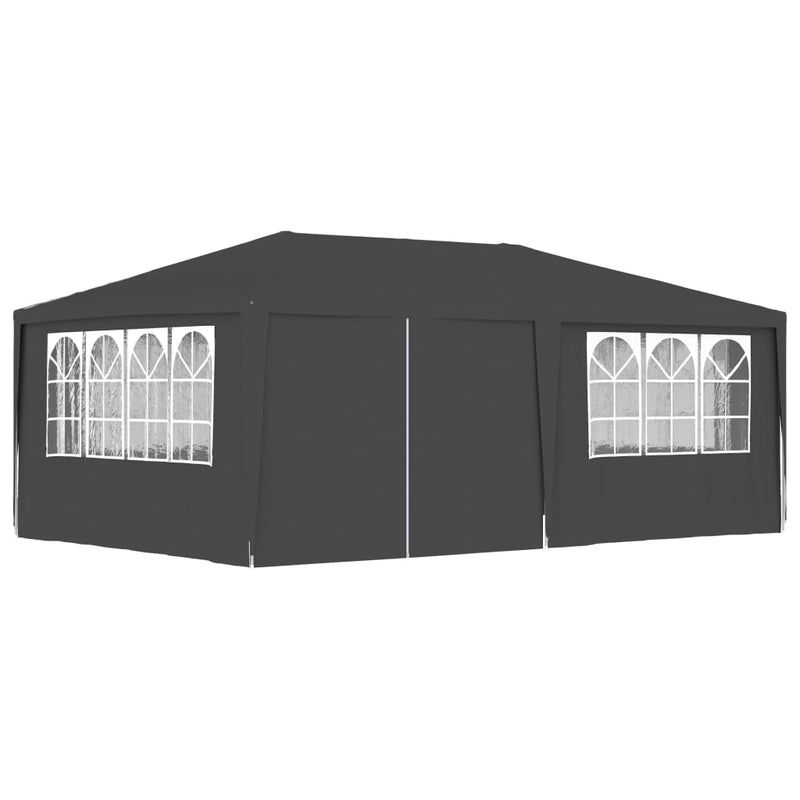 Professional Party Tent with Side Walls 13.1'x19.7' Anthracite 90 g/mÂ²