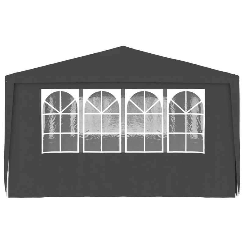 Professional Party Tent with Side Walls 13.1'x19.7' Anthracite 90 g/mÂ²
