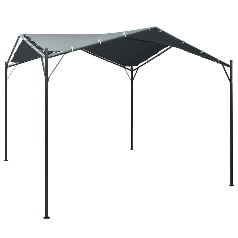 Gazebo Pavilion Tent Canopy 9.8ft x9.8ft Steel Anthracite