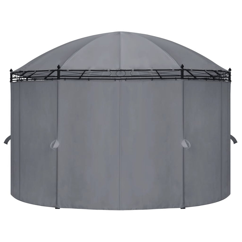 Gazebo with Curtains 204.7"x137.4"x100.4" Anthracite