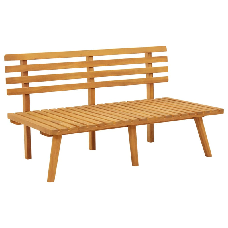 Patio Bench with Cushions 45.3" Solid Acacia Wood