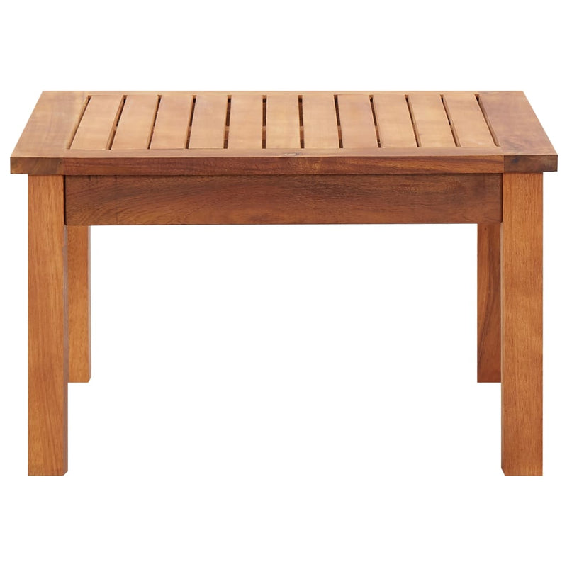 Patio Coffee Table 23.6"x23.6"x14.2" Solid Acacia Wood
