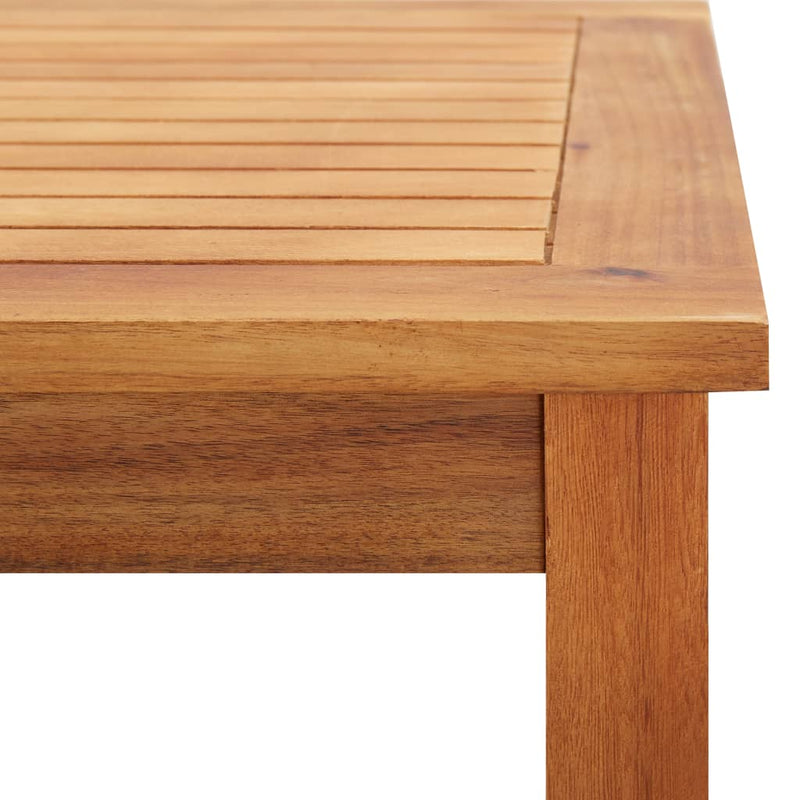 Patio Coffee Table 23.6"x23.6"x14.2" Solid Acacia Wood