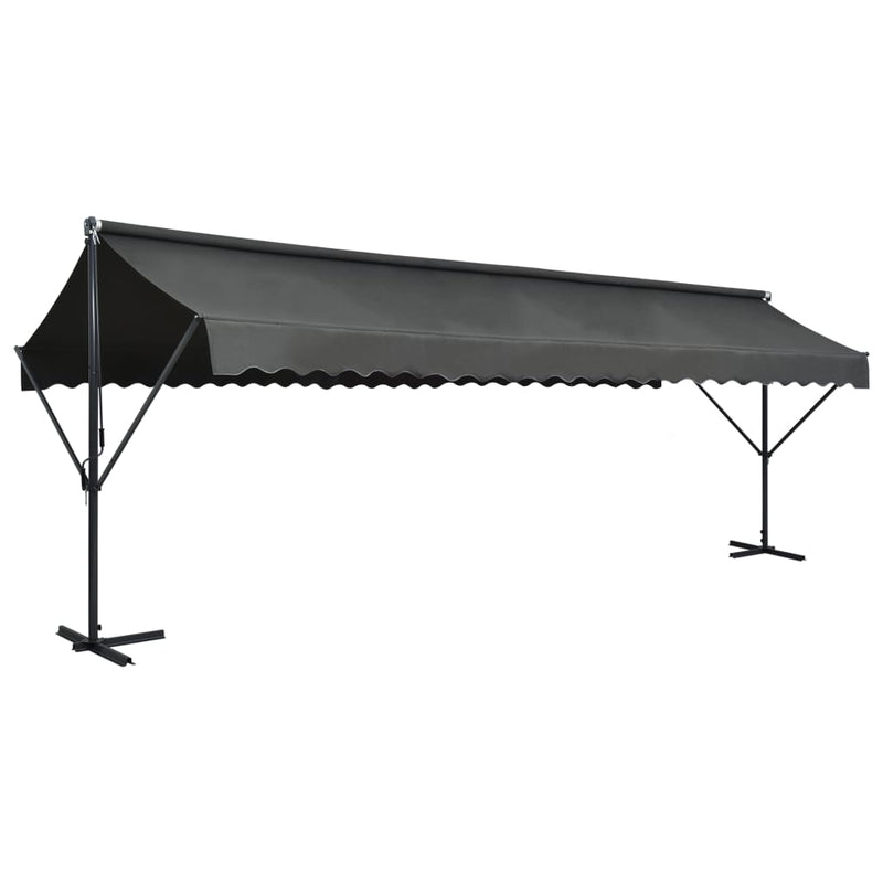 Free Standing Awning 236.2"x118.1" Anthracite