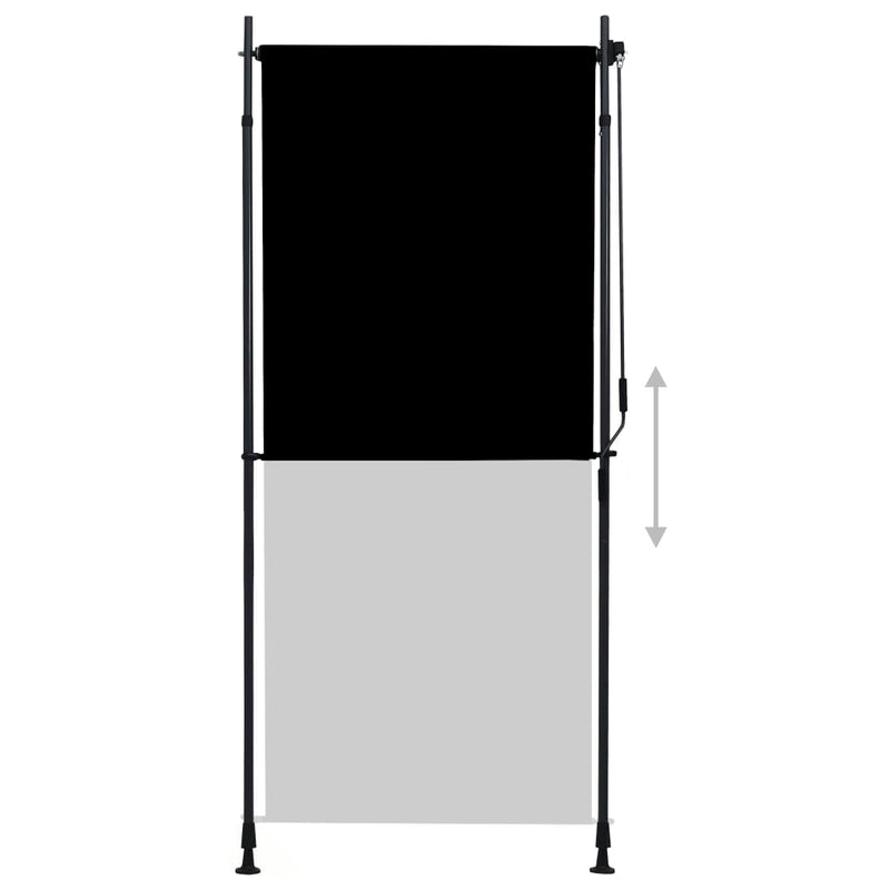 Outdoor Roller Blind 39.4"x106.3" Anthracite