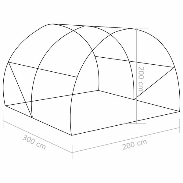 Greenhouse 64.6 ftÂ²  9.8'x6.6'x6.6'