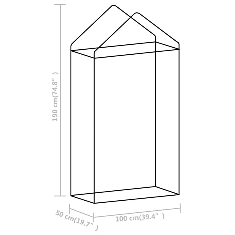 Greenhouse with Steel Frame 5.4 ftÂ² 39.4"x19.7"x74.8"