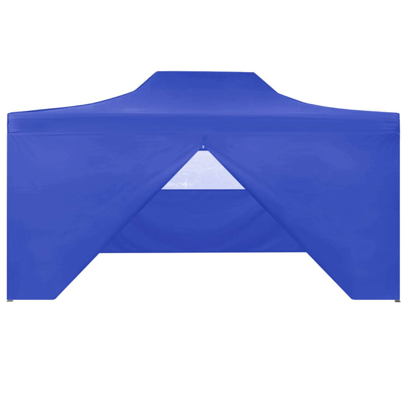 Professional Folding Party Tent with 4 Sidewalls 9.8'x13.1' Steel Blue