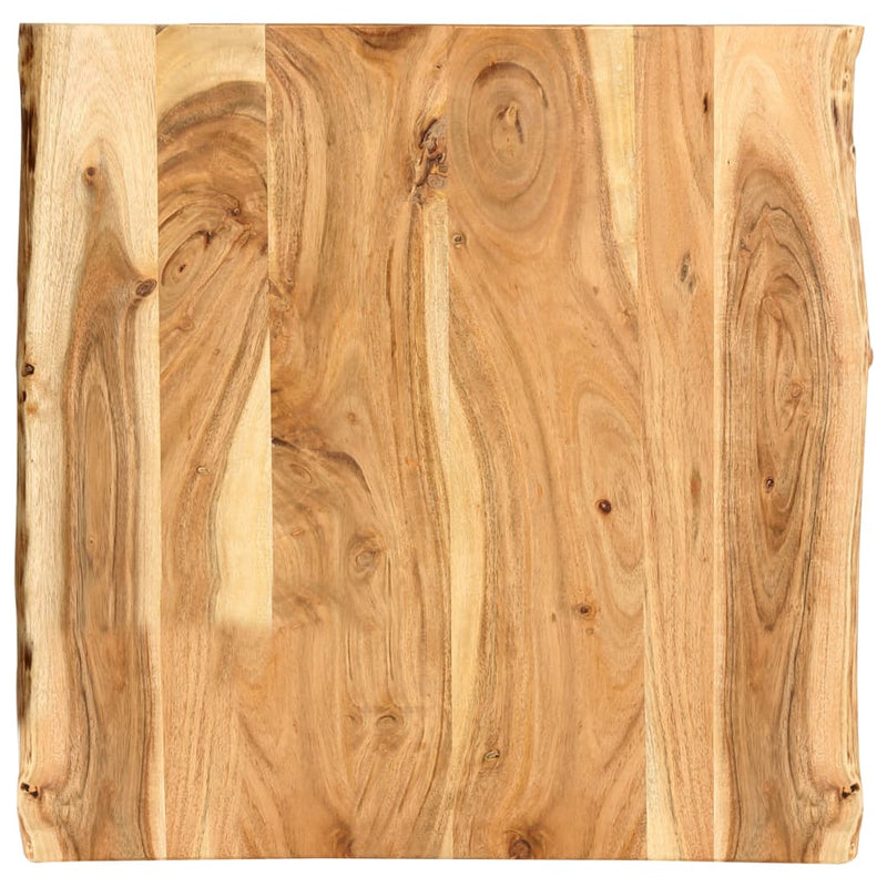 Table Top Solid Acacia Wood 22.8"x(19.7"-23.6")x1"