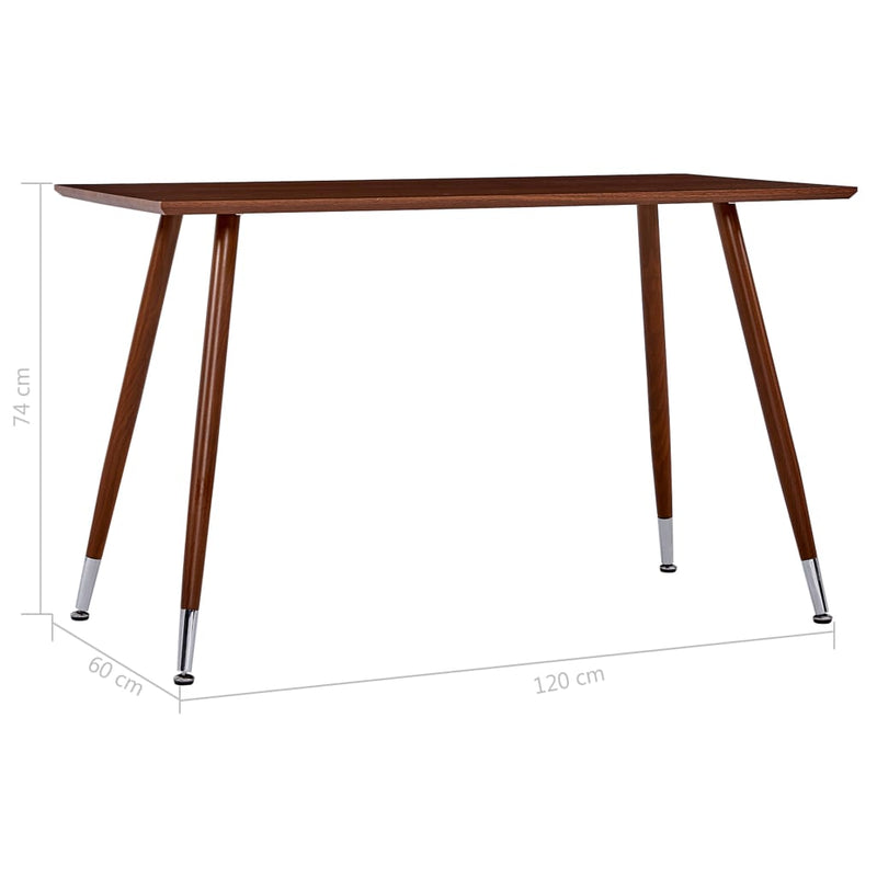 Dining Table Brown 47.2"x23.6"x29.1" MDF